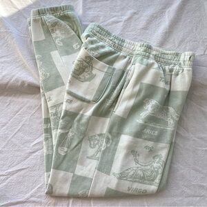 out from under size medium zodiac sign astrology print jogger style sweatpants